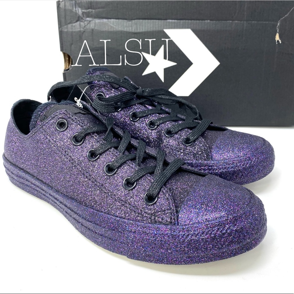 Converse Chuck Taylor All Star Purple Black Women - Picture 6 of 9